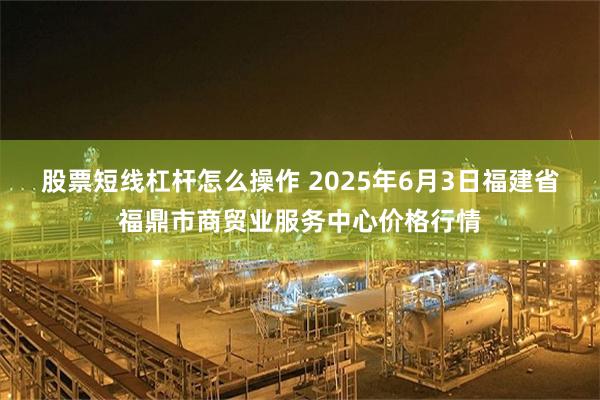 股票短线杠杆怎么操作 2025年6月3日福建省福鼎市商贸业服务中心价格行情
