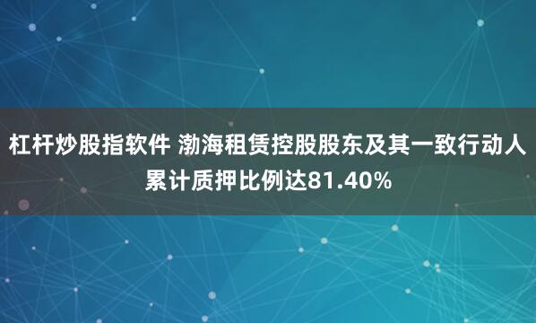 杠杆炒股指软件 渤海租赁控股股东及其一致行动人累计质押比例达81.40%
