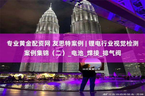 专业黄金配资网 友思特案例 | 锂电行业视觉检测案例集锦（二）_电池_焊接_排气阀