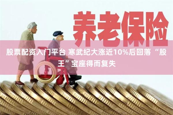 股票配资入门平台 寒武纪大涨近10%后回落 “股王”宝座得而复失